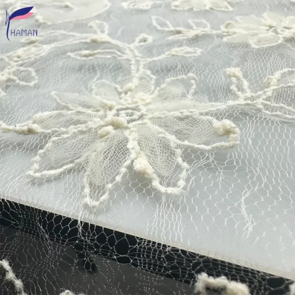 Exquisite Three-dimensional Embroidery Mesh Fabric Lace Mesh Garment ...