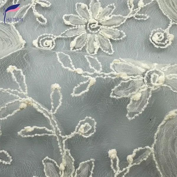 Exquisite Three-dimensional Embroidery Mesh Fabric Lace Mesh Garment ...