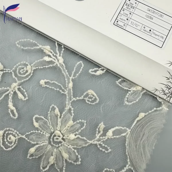 Exquisite Three-dimensional Embroidery Mesh Fabric Lace Mesh Garment ...