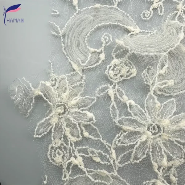 Exquisite Three-dimensional Embroidery Mesh Fabric Lace Mesh Garment ...