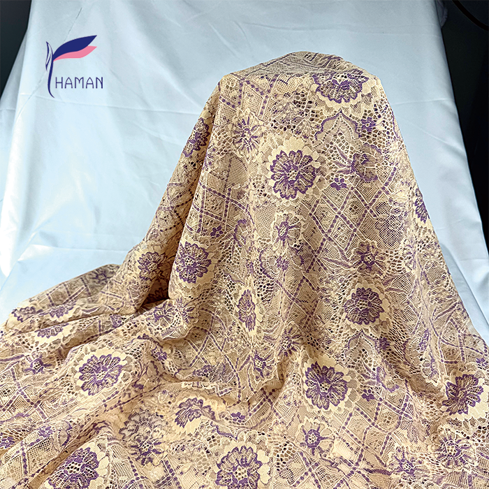Wholesale Fashionable Comfortable and Breathable Mesh Fabric with Plain Embroidered Flowers for Dress Tops - Image 8