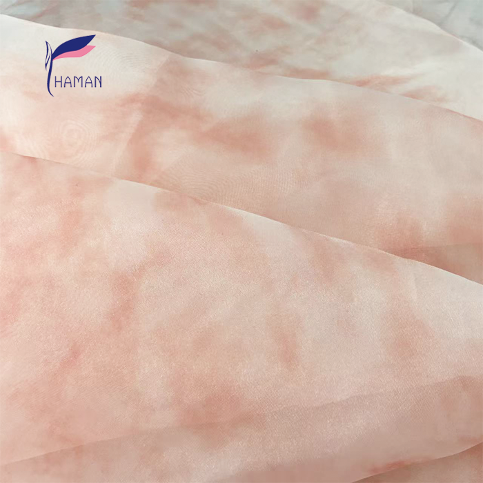 100% Polyester Multi-Color Customizable Gradient Gauze Fabric Soft Breathable Lightweight for Designer Women's Dresses - Image 5