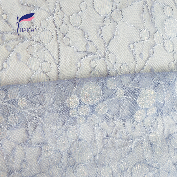 100% Polyester Fabric Light Purple Gilded Embroidered Lace Cute Floral Patterns for Printed Shawls Blouses Children's Clothing - Image 6
