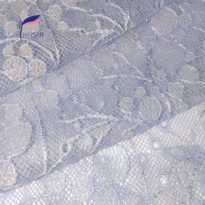 100% Polyester Fabric Light Purple Gilded Embroidered Lace Cute Floral Patterns for Printed Shawls Blouses Children's Clothing - Image 7