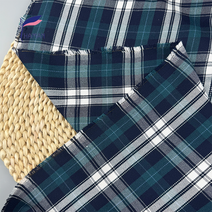 Best Price 65%T35%R Breathable Stain Resistant Woven Fabric Color Yarn Dyed for Girls' Fashionable Dresses Skirts - Image 7