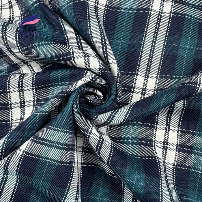 Best Price 65%T35%R Breathable Stain Resistant Woven Fabric Color Yarn Dyed for Girls' Fashionable Dresses Skirts - Image 5