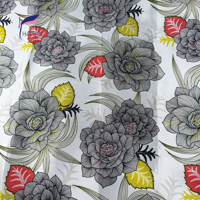 Floral Single Twill DTY Polyester Fabric - Soft Comfortable Textile for Casual Wear, Pajamas & Home Loungewear - Image 6