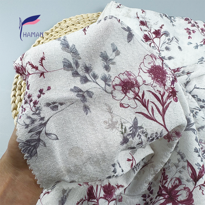 Floral Cotton Blend Jacquard 86gsm ± - Botanical Woven Lightweight Fabric for Lingerie, Luxury Bedding & Dressmaking - Image 5