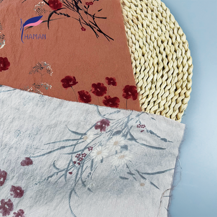Botanical Print 78% Silk 22% Nylon Georgette (18mm 90gsm) - Delicate Chiffon-Crepe for Bridal Wear, Kimono Design - Image 6