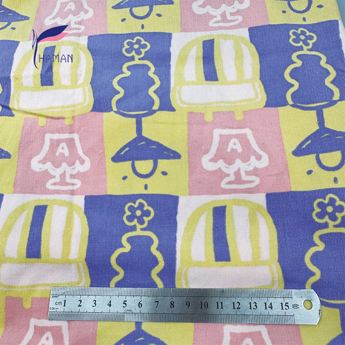 4 Color All-Over Print 28Wale Cotton Corduroy Fabric 116gsm Lightweight Flexible Skirts Trousers for Home Decor Dress Pink Base - Image 6