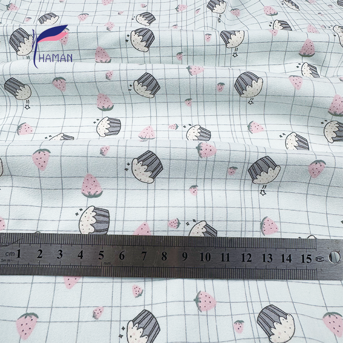 Kids 95%C 5%SP Brushed Fleece - Cartoon Cupcake All-Over Print, 260gsm Heavyweight Plush Fabric for Warm Pajamas & Playwear - Image 7