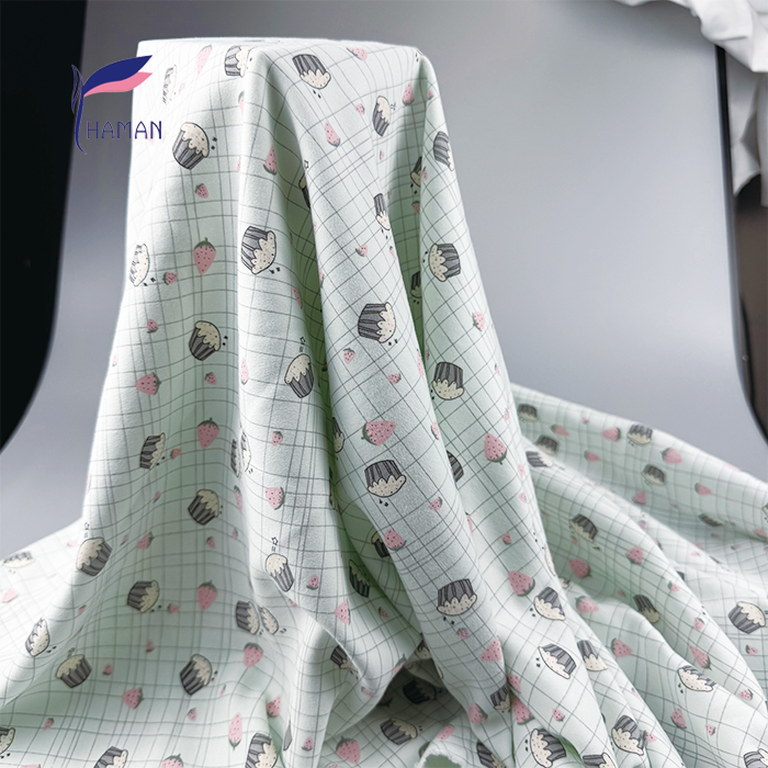 Kids 95%C 5%SP Brushed Fleece - Cartoon Cupcake All-Over Print, 260gsm Heavyweight Plush Fabric for Warm Pajamas & Playwear - Image 6