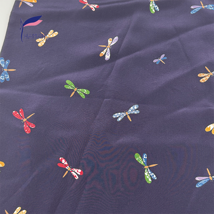 Deep Plum Dragonfly 31 Momme Silk Crepe De Chine 80gsm - Luxe Textile for Couture Dresses, Kimono & Luxury Lingerie - Image 5