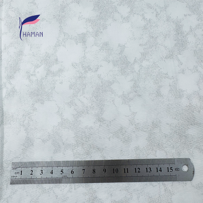 111gsm Stretch Cotton Poplin Fabric Comfortable 97% Cotton 3% Spandex White Floral Print Mosaic-Style Woven Plain Home - Image 2