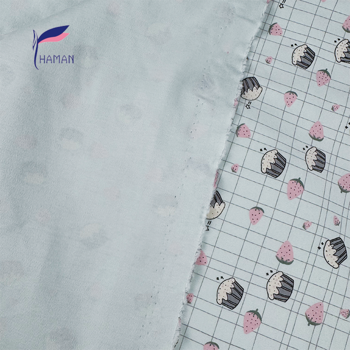 Kids 95%C 5%SP Brushed Fleece - Cartoon Cupcake All-Over Print, 260gsm Heavyweight Plush Fabric for Warm Pajamas & Playwear - Image 2