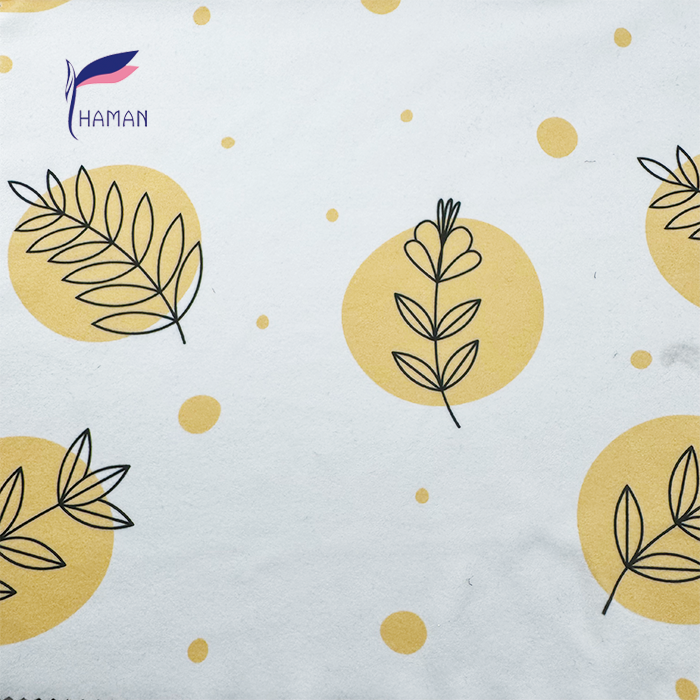 Low Price Wholesale 260gsm 92%P 8%Spandex Knit Polyester Print - White Base Cartoon Wheat Pattern for Kids Apparel & Home Decor - Image 6
