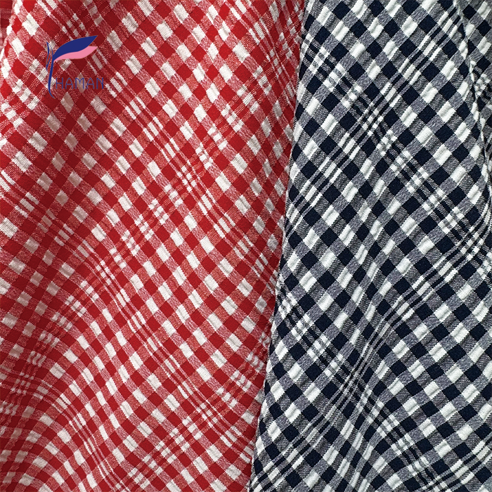 Wholesale Custom Color Polyester Bubble Fabric Check Grid Fabric for Casual Dresses Upholstery Shirts Suits Bags Caps Weddings - Image 5