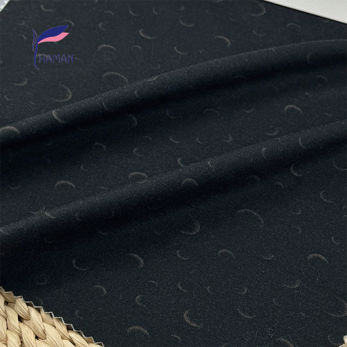 Wholesale Comfortable Low Price 260gsm 92%P 8%Sp Knit Print -Black Back Feather Cartoon for Kids Pajamas & Home Decor - Image 5