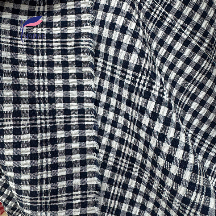 Wholesale Custom Color Polyester Bubble Fabric Check Grid Fabric for Casual Dresses Upholstery Shirts Suits Bags Caps Weddings - Image 3