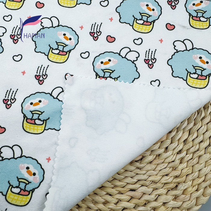 Wholesale Comfortable Low Price 260gsm 92%P 8%Spandex Knit Print - White Enchanted Elf Love Cartoon for Kids Pajamas - Image 4