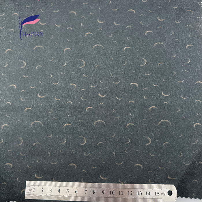 Wholesale Comfortable Low Price 260gsm 92%P 8%Sp Knit Print -Black Back Feather Cartoon for Kids Pajamas & Home Decor - Image 2
