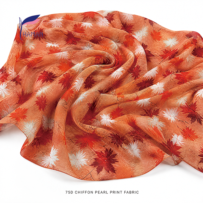 Super Soft 75D 100% Polyester Woven Chiffon Fabric Printed Shirts & Dresses Blackout & Anti-static Features - Image 3