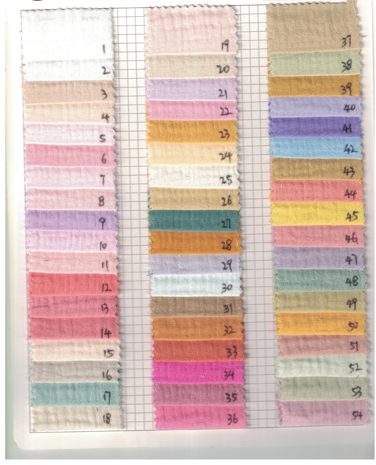 New Eco-Friendly Heavyweight Woven Plain Cotton 108*84 Double-layer Crepe Mesh Fabric for Baby Infant Drool Bibs - Image 6