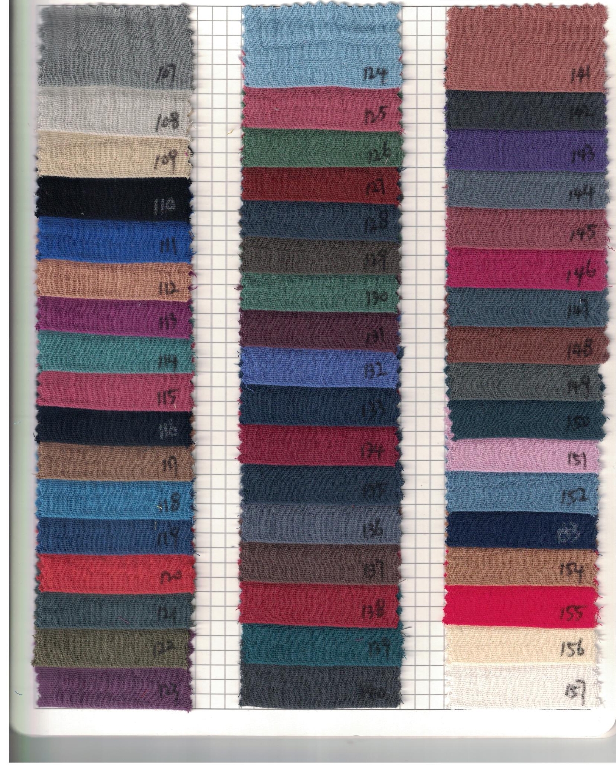 New Eco-Friendly Heavyweight Woven Plain Cotton 108*84 Double-layer Crepe Mesh Fabric for Baby Infant Drool Bibs - Image 8