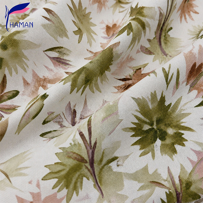 Customize Low Moq Floral Pattern on 100% Cotton Digital Printed Plain Poplin Fabric for Summer Dress - Image 13
