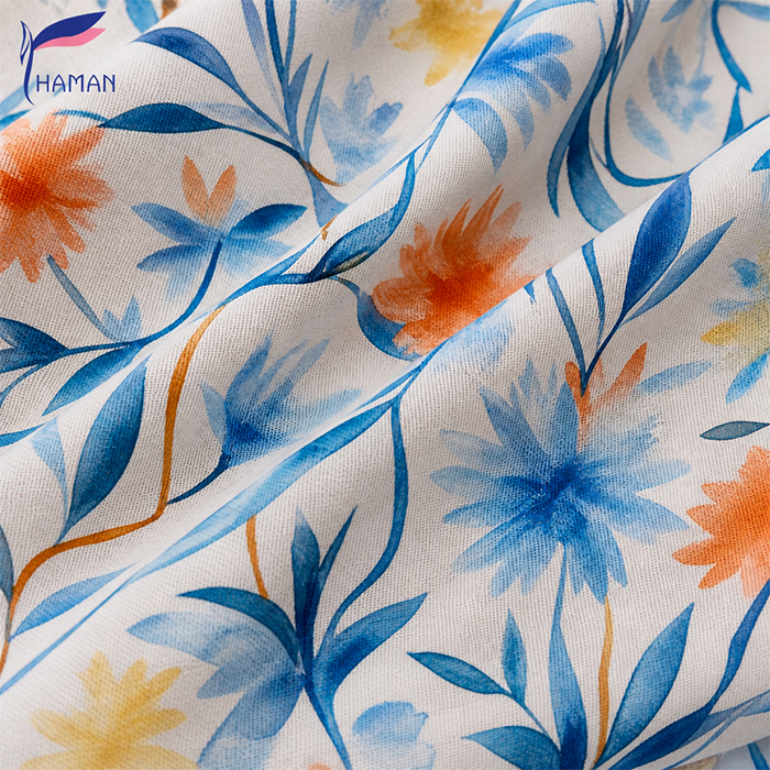 Customize Low Moq Floral Pattern on 100% Cotton Digital Printed Plain Poplin Fabric for Summer Dress - Image 10