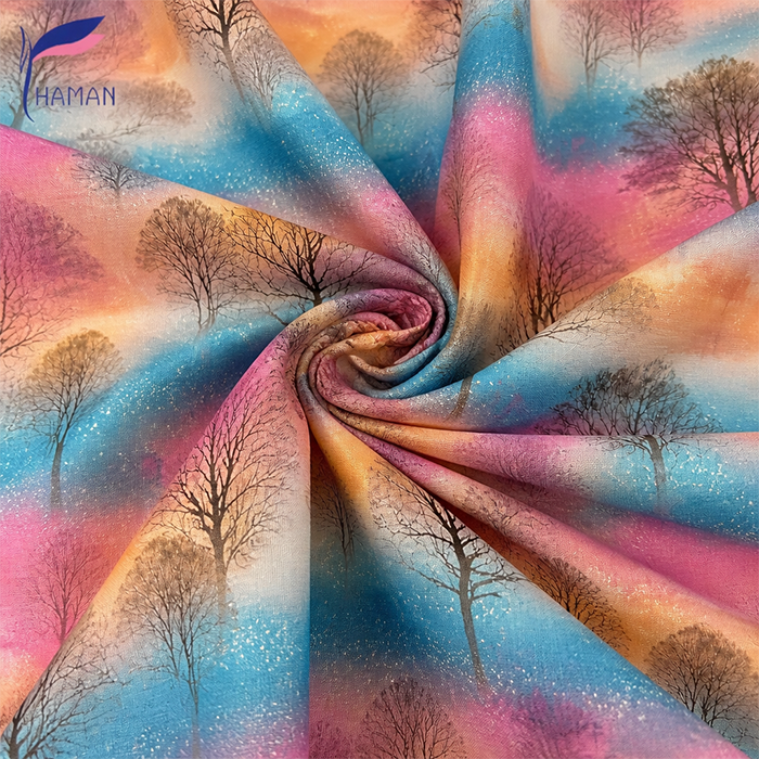 Customize Low Moq Floral Pattern on 100% Cotton Digital Printed Plain Poplin Fabric for Summer Dress - Image 6